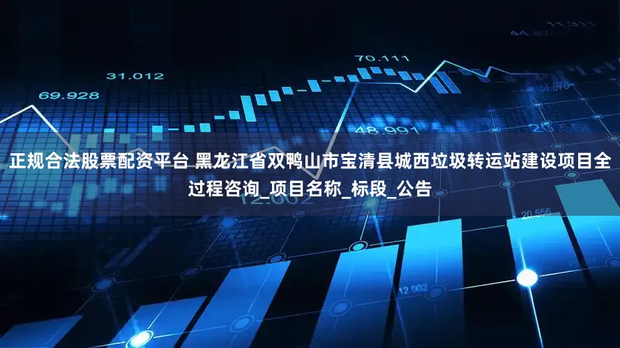 正规合法股票配资平台 黑龙江省双鸭山市宝清县城西垃圾转运站建设项目全过程咨询_项目名称_标段_公告